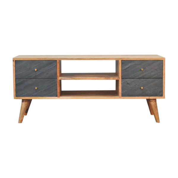 miavon Slade TV Stand – Modern Media Console with Storage