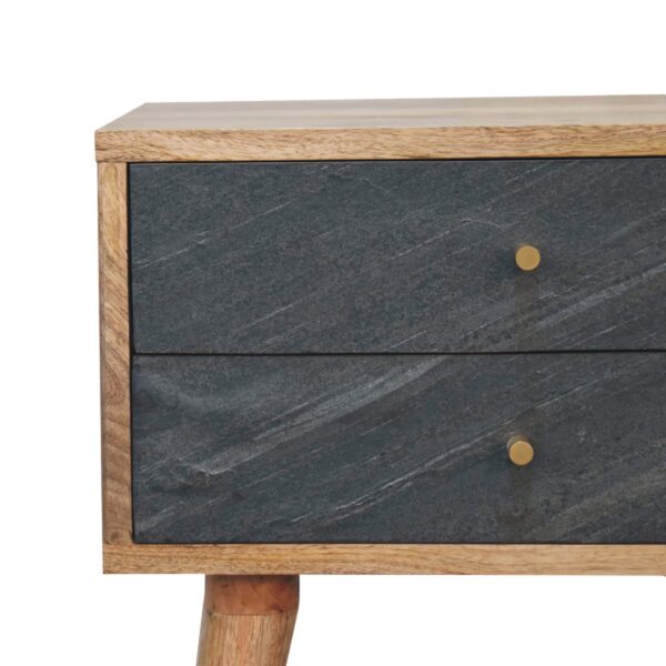 miavon Slade Bedside Table – Compact 2-Drawer Nightstand - Image 4