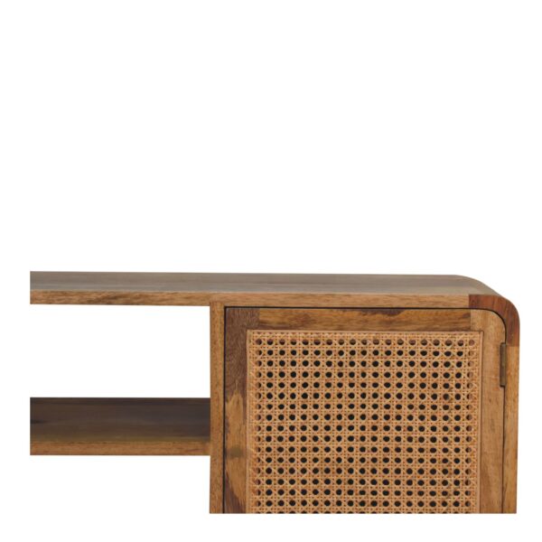 miavon Larrisa Woven TV Stand – Stylish Media Console with Storage - Image 4