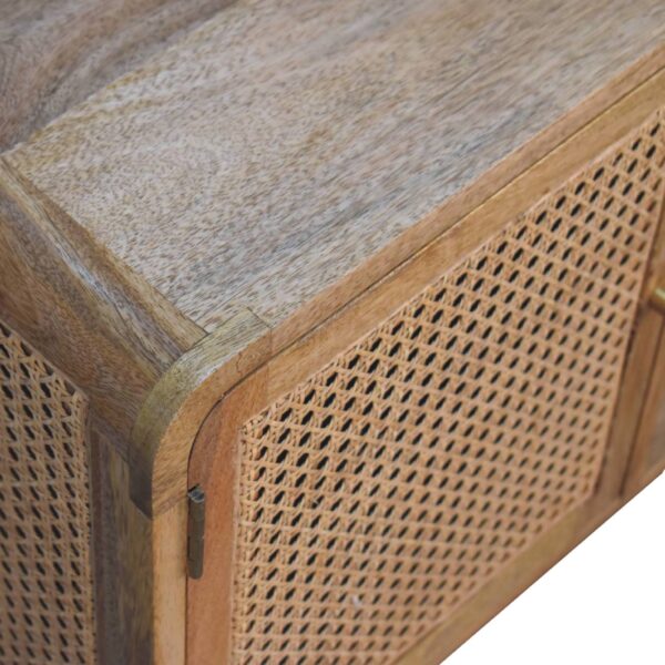 miavon Larrisa Woven TV Stand – Stylish Media Console with Storage - Image 5