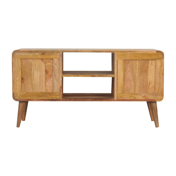 miavon Larrisa Woven TV Stand – Stylish Media Console with Storage - Image 9