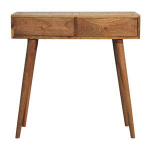 miavon Woven Aztec Console Table – Rustic Boho Entryway Accent