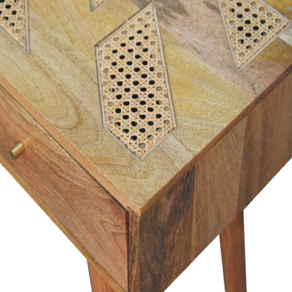 miavon Woven Aztec Console Table – Rustic Boho Entryway Accent - Image 5