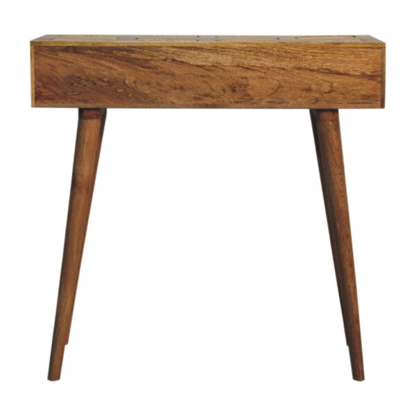 miavon Woven Aztec Console Table – Rustic Boho Entryway Accent - Image 9