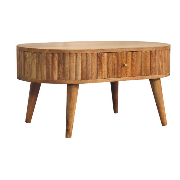 miavon Stripe Coffee Table – Modern Minimalist Wood Design - Image 2