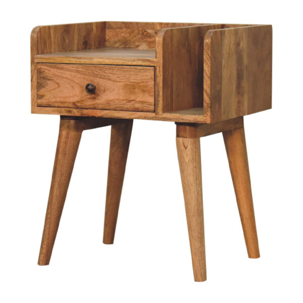 miavon Oak-Inspired Bedside Table – Modern Rustic Nightstand - Image 3