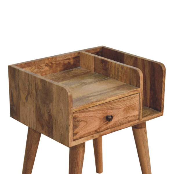 miavon Oak-Inspired Bedside Table – Modern Rustic Nightstand - Image 4