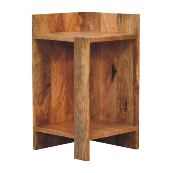 miavon Oak-ish Box Bedside – Modern Rustic Nightstand with Storage - Image 2