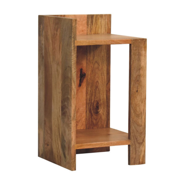 miavon Oak-ish Box Bedside – Modern Rustic Nightstand with Storage - Image 3
