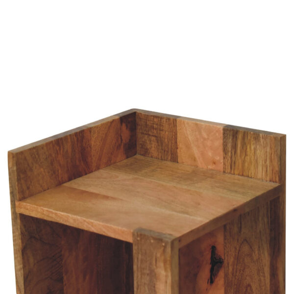 miavon Oak-ish Box Bedside – Modern Rustic Nightstand with Storage - Image 4