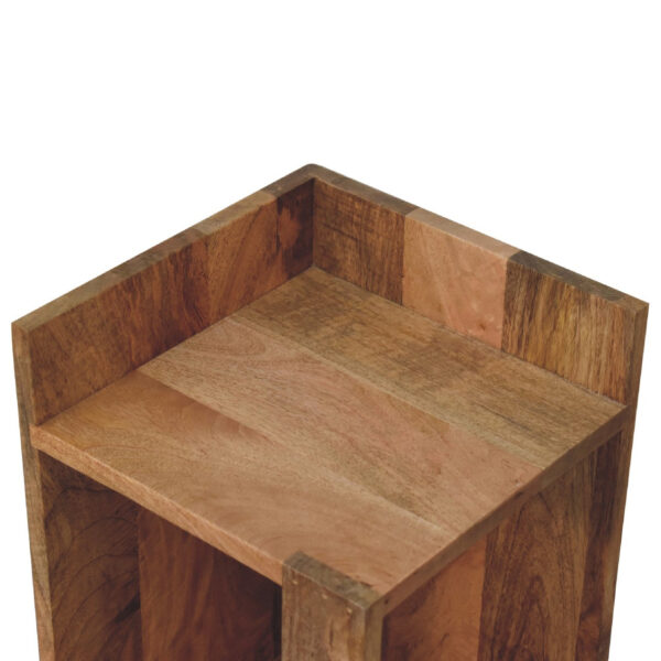 miavon Oak-ish Box Bedside – Modern Rustic Nightstand with Storage - Image 5