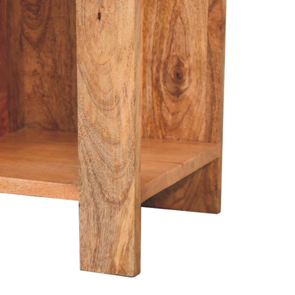 miavon Oak-ish Box Bedside – Modern Rustic Nightstand with Storage - Image 6