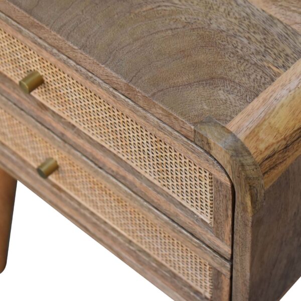 miavon Woven 2-Drawer Bedside Table – Stylish Storage Nightstand - Image 5
