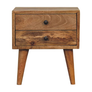 miavon Mini Oak-Inspired Modern Bedside Table – Compact Nightstand