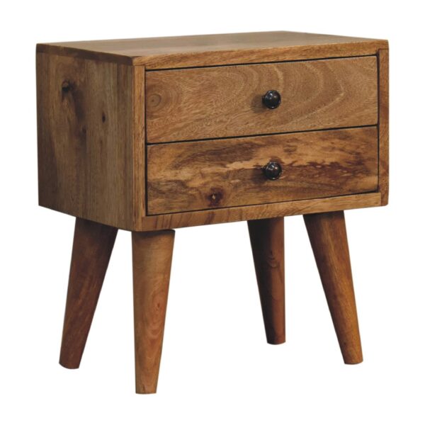 miavon Mini Oak-Inspired Modern Bedside Table – Compact Nightstand - Image 2