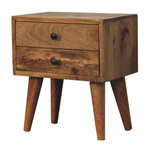 miavon Mini Oak-Inspired Modern Bedside Table – Compact Nightstand - Image 3